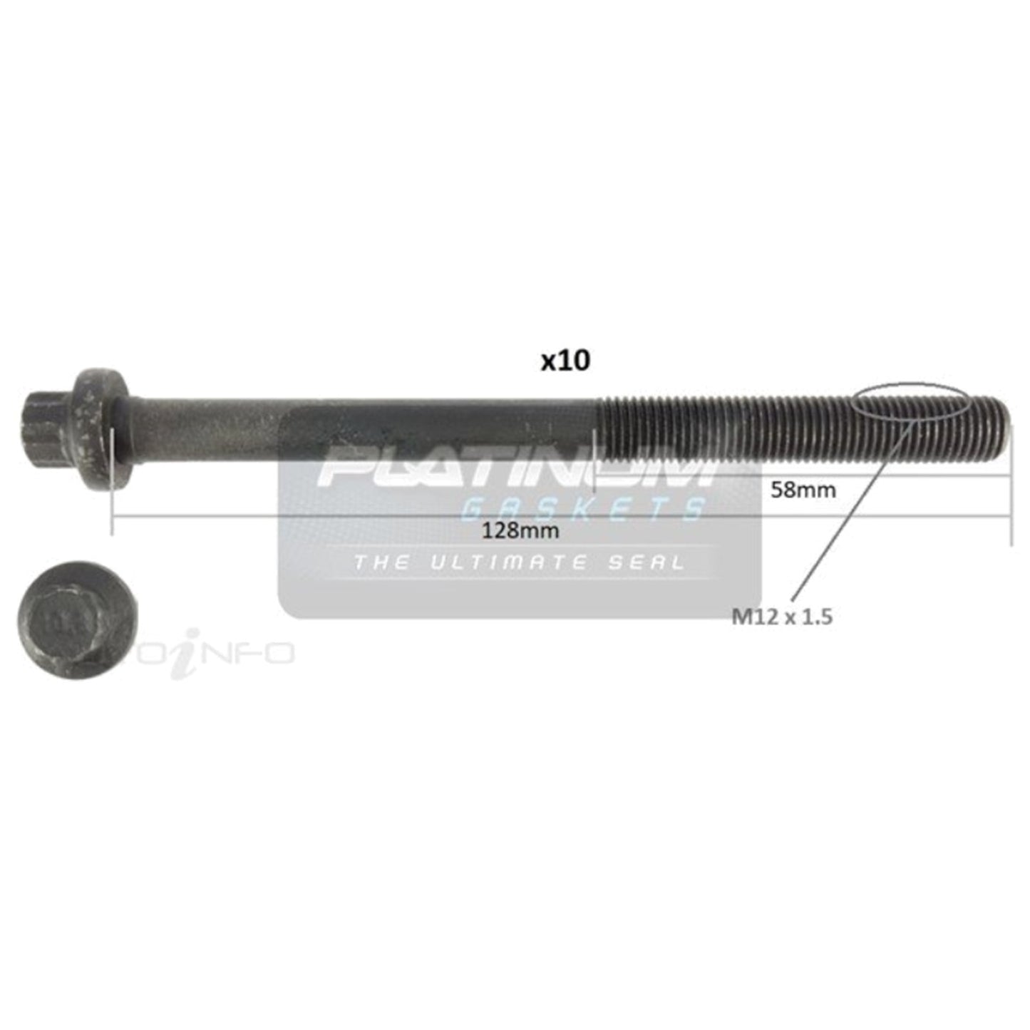 Engine Cylinder Head Bolt Set for Mazda 2 (2007–2014)