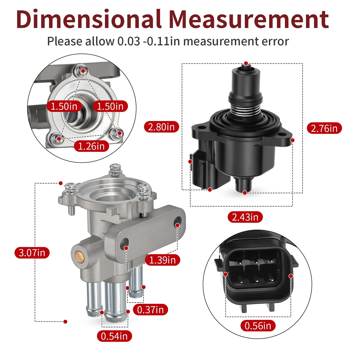 Idle Air Control Sensor Valve Kit for Polaris Sportsman 850 RZR 900 (2015–2021)