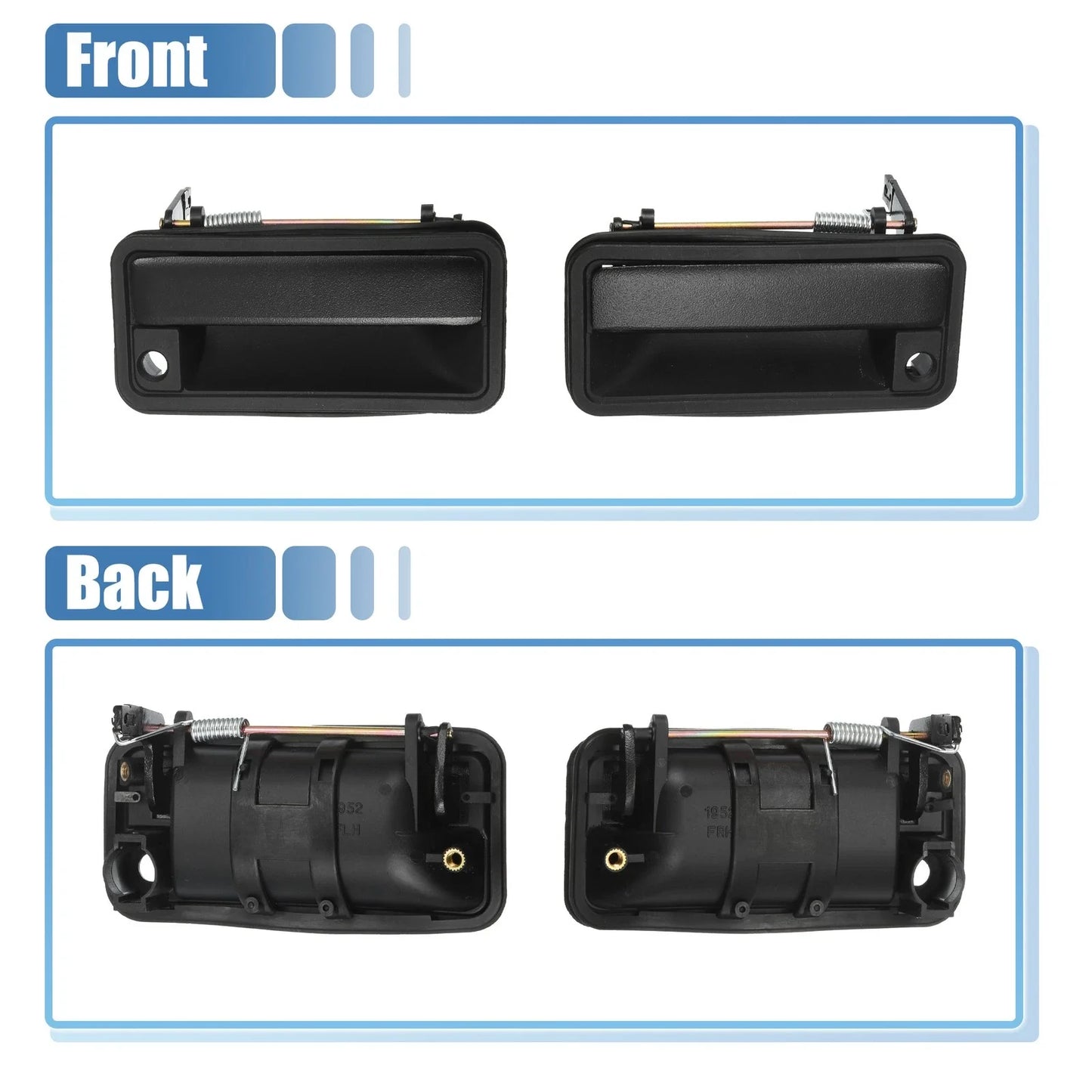 Exterior Door Handle Lock Cylinder w/ Keys for Chevrolet GMC (2000-2006)