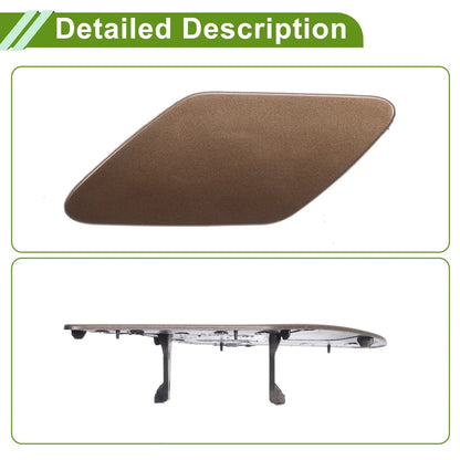 Left Washer Nozzle Cover for Porsche Cayenne 2011-2014 (2 x Brown Caps)