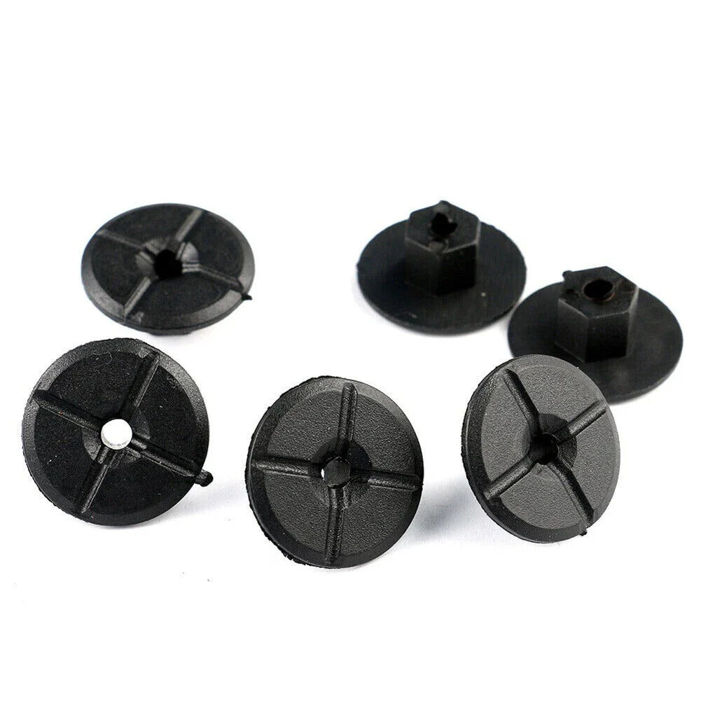 Pack of 10 Black Liner Plastic Nuts for Mercedes W201 (1982–1993)