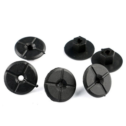 Pack of 10 Black Liner Plastic Nuts for Mercedes W201 (1982–1993)