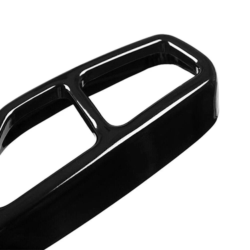 Black Exhaust Muffler Tailpipe Cover Trim for BMW 5 Series G30 G31 (2018-2022)