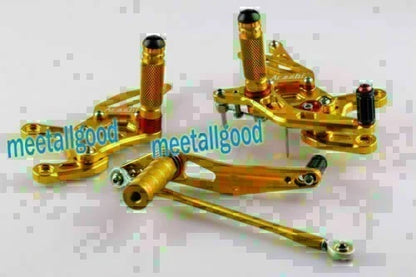 Adjustable Rearset Footpegs Set for Yamaha YZF R1 (2009–2011) 10 Gold