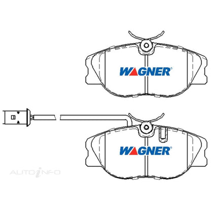 Set of Front Disc Brake Pads for Alfa Romeo 164 (1989–1992)