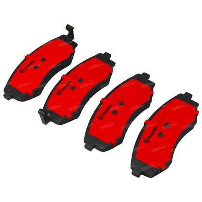 Set of 4 Brembo Front Disc Brake Pads for Hyundai Sonata (1989–2004)