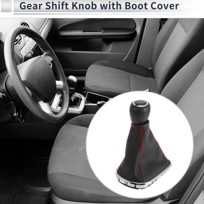 6 Speed Gear Shifter Knob with Cover for Chevrolet Cruze (2010–2015) Faux Leather