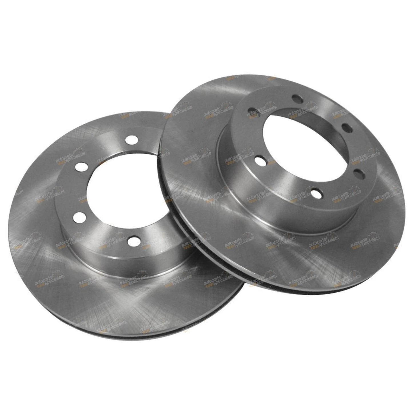 2 Front Disc Brake Rotors + Pads for Toyota Prado (2002–2009)