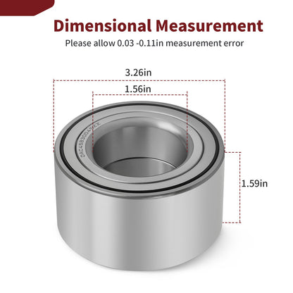 2X Rear Trailing Arm Bearings for Can-Am Outlander 400 500 650 800 (2003–2023)