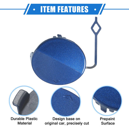 Tow Hook Eye Hole Cover Cap for BMW F32 F33 F40 (2012–2020) Blue Right