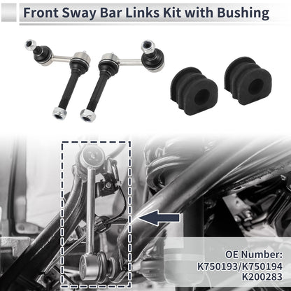 Front Stabilizer Bar Links with 2 Pcs Bushing for Infiniti Q50 (2014–2019) No.K750193