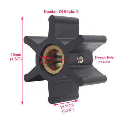 Water Pump Impeller Kit for Jabsco Johnson (No Year Specified)
