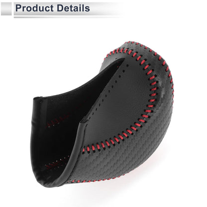 Gear Shift Knob Cover for Toyota Tacoma (2016–2022) Black Carbon Fiber Red