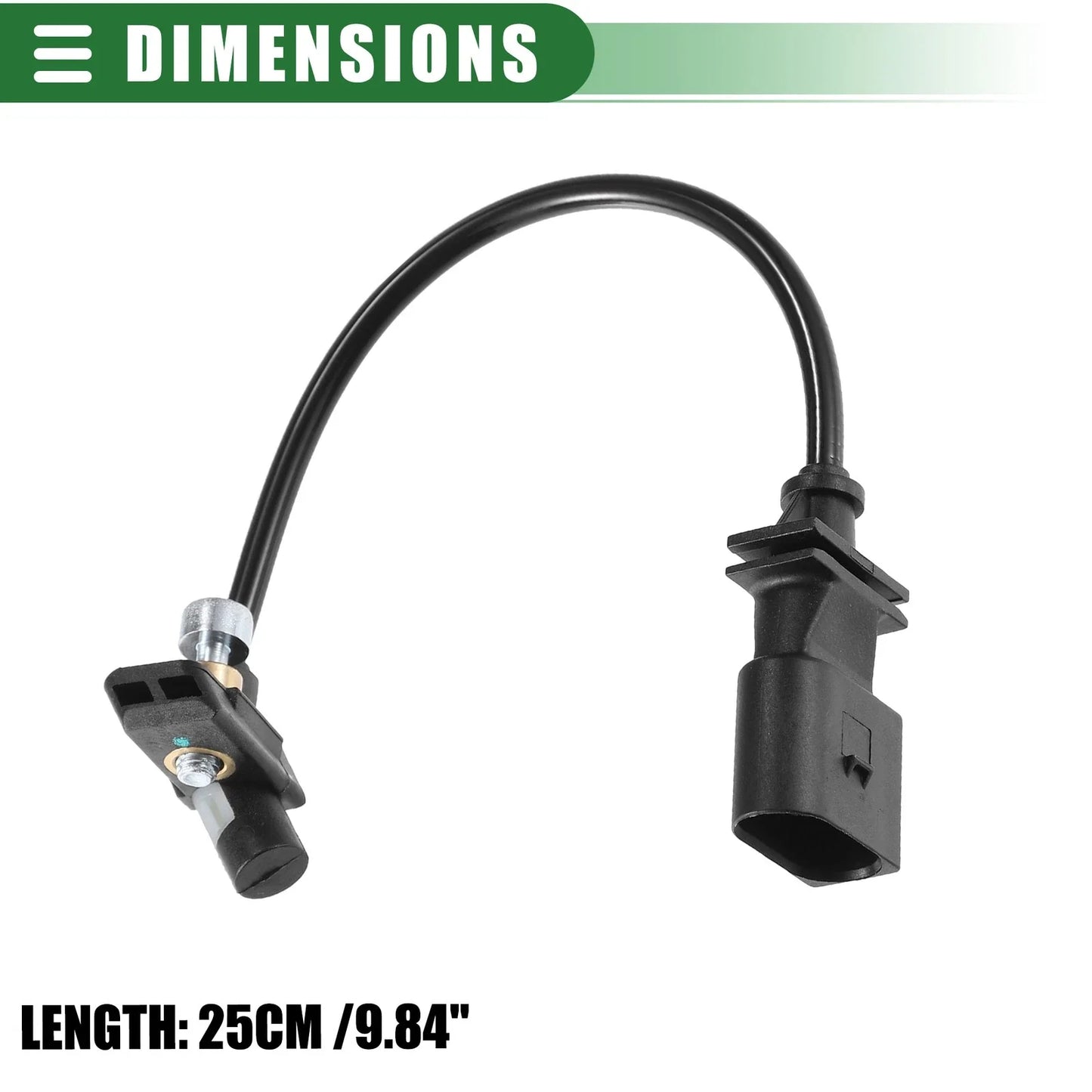 Crankshaft Position Sensor for BMW X5 (2009-2015) ABS Black