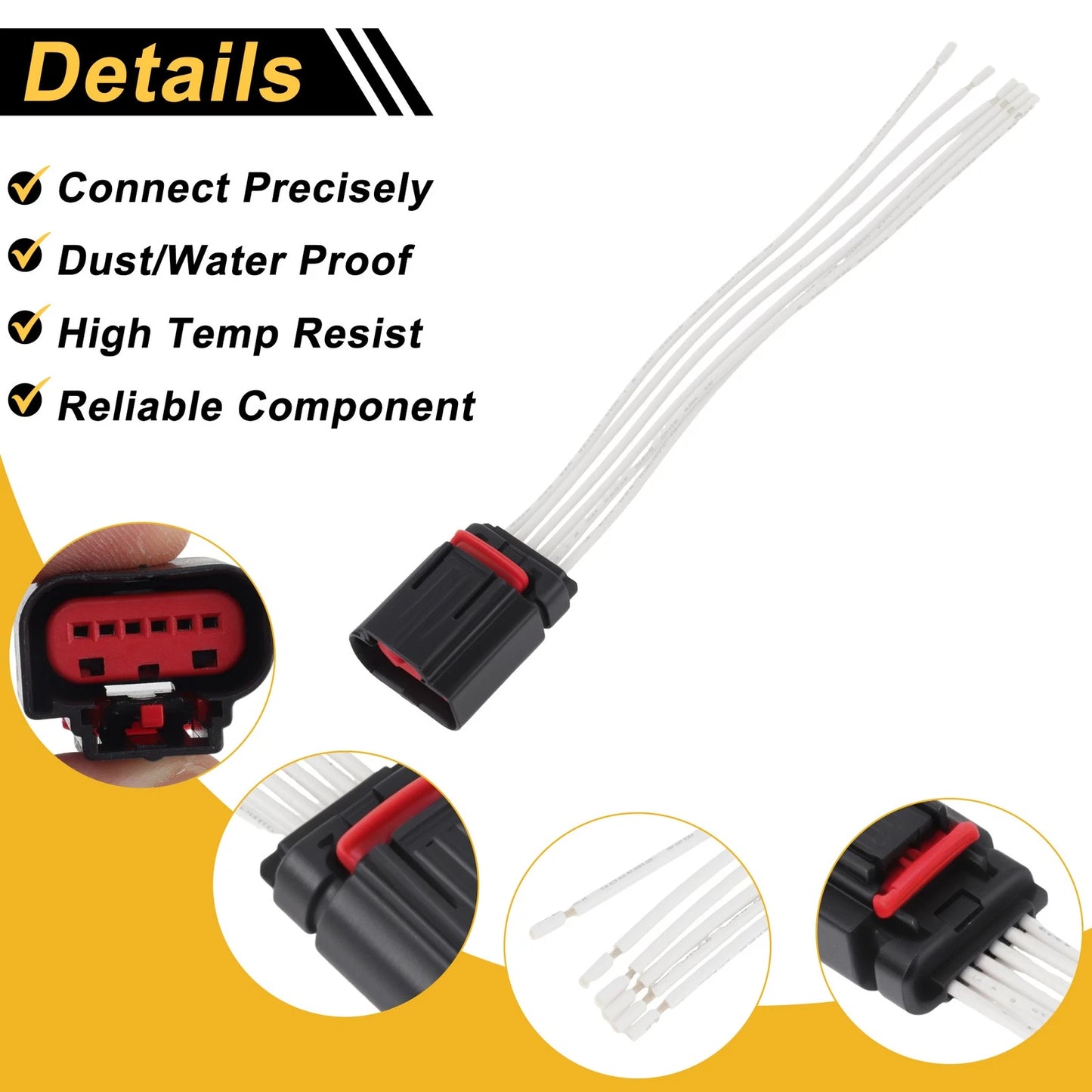 6 Pin Connector Plug for Ford Mustang (2011–2014) No.AU2Z14S411MA