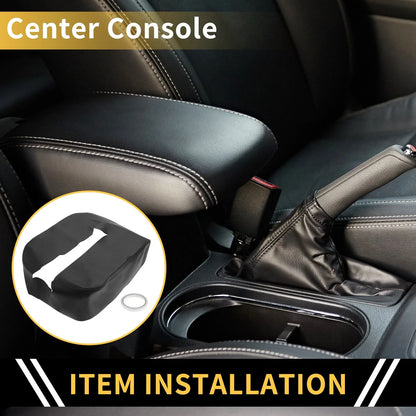 Center Console Cover for Chevrolet Silverado 1500 Microfiber Leather (2019-2023)