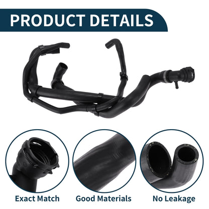 Radiator Hose for Porsche Cayenne (2010–2017) No. 95810640111 Rubber
