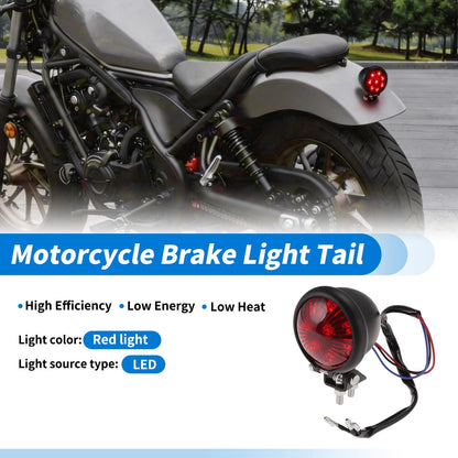 LED Motorcycle Tail Light Brake Turn Signal Universal Red Light