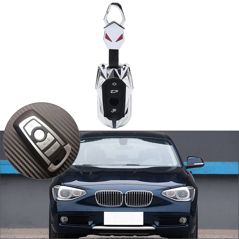 Silver Remote Key Fob Cover for BMW 1 2 3 4 5 6 7 Series X3 X4 M2 M3 M4 M5 M6 (2010–2023)