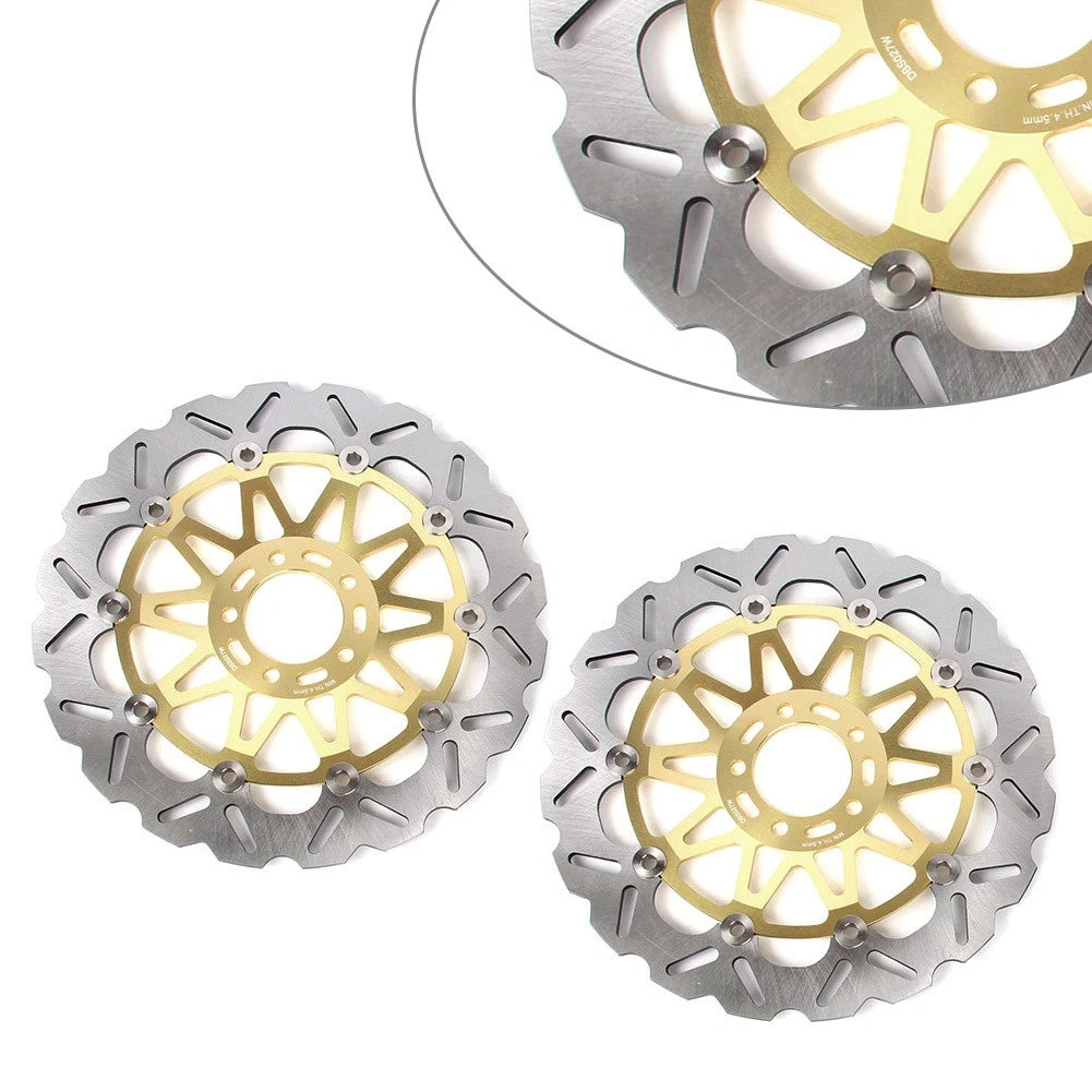 Front Brake Disc Rotors for Kawasaki Ninja ZX7R (1996–2003) ZXR750L (1993–1995) Gold