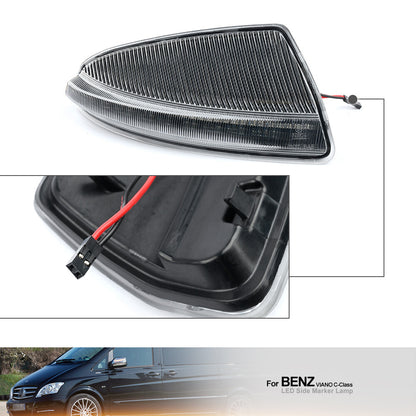 Dynamic LED Door Mirror Turn Signal Light for Mercedes Benz W204/164 (2008–2010)