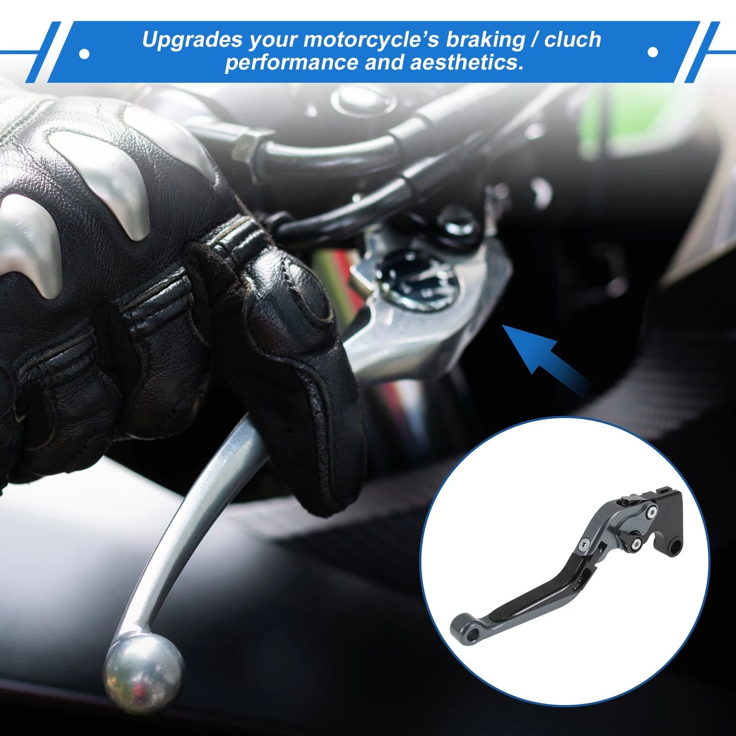 Adjustable Brake Clutch Levers for Yamaha YZF R1 (1 Pair) Titanium Black