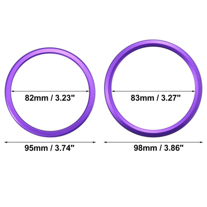4 x AC Outer Vent Rings Trim Covers for Chevrolet Camaro (2016-2020) Purple