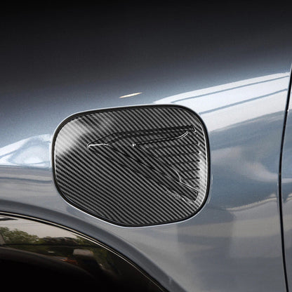 Carbon Fiber Charging Port Fuel Tank Cover for Ford Mustang Mach-E (2021–2024)