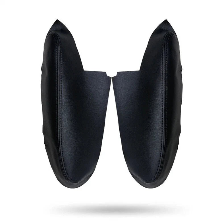 2 x Black Door Panels Armrest Leather Cover for Honda Ridgeline (2009–14)