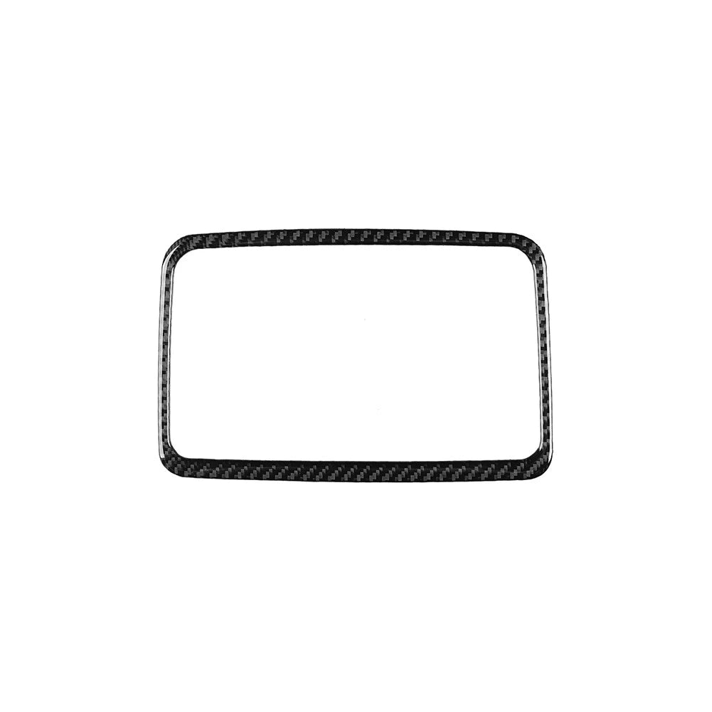 Carbon Fiber Black Dashboard Storage Box Cover Trim for Ford Ranger (2019–2022)
