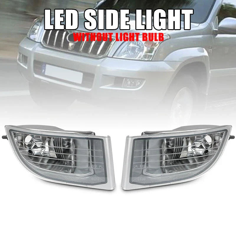 2 x Front Bumper Fog Lights for Toyota Land Cruiser Prado FJ120 (2002–2009)