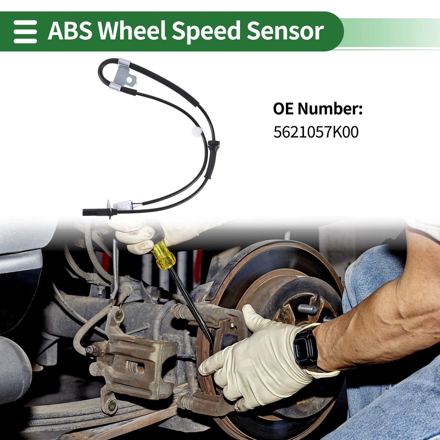 ABS Wheel Speed Sensor No. 5621057K00 for Suzuki Swift III (2005)