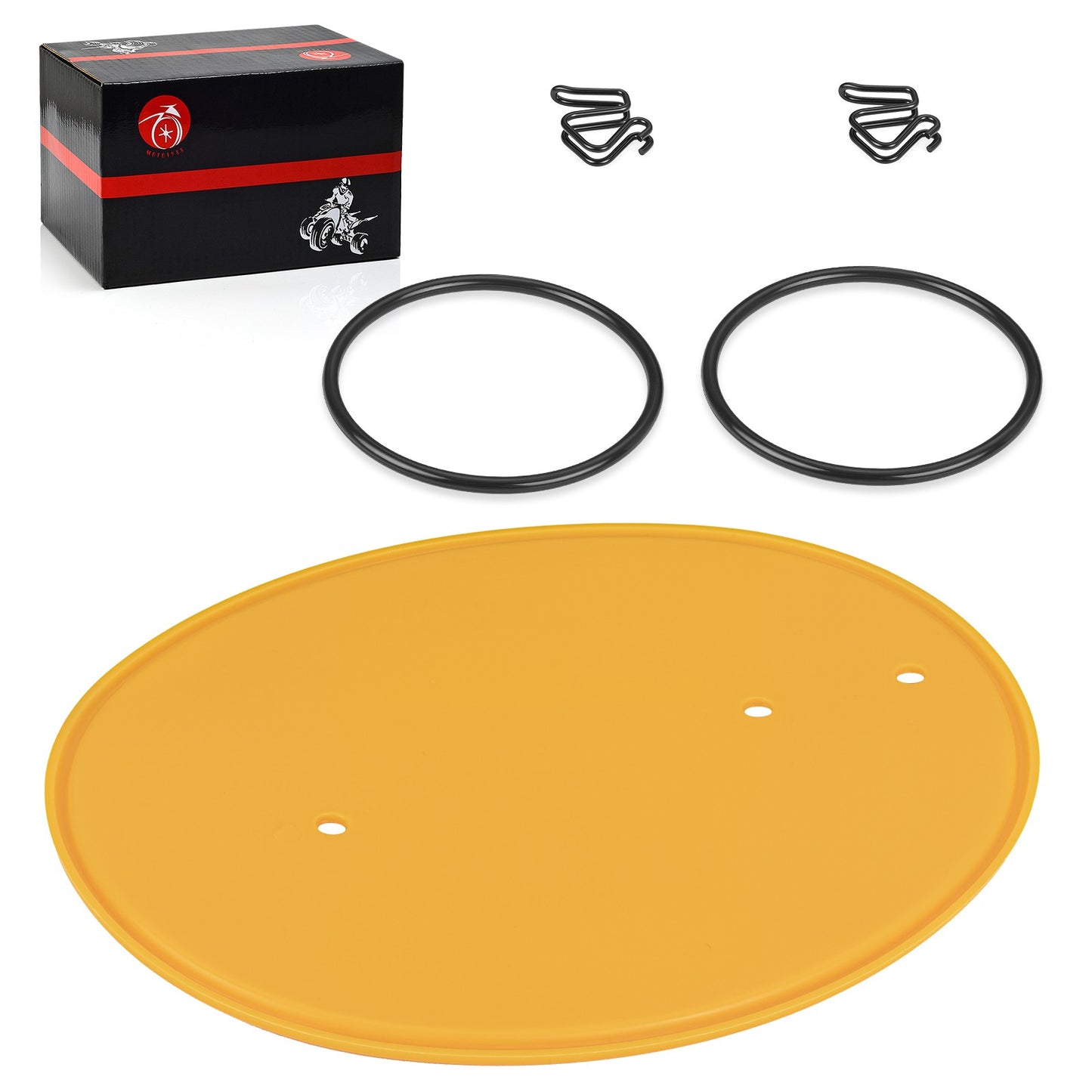 Yellow Front Number Plate with Clips for Honda Z50R (1979–1987)