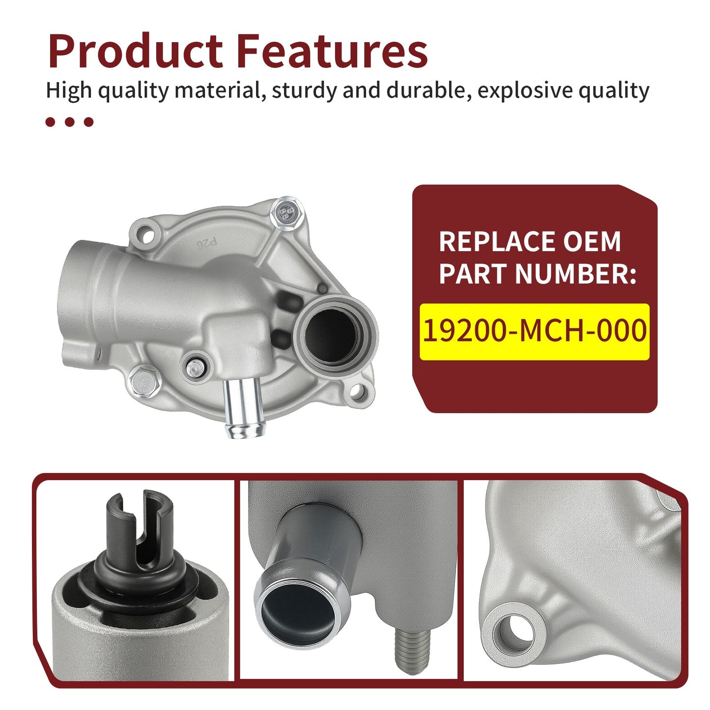 Water Pump Assembly for Honda VTX1800N, VTX1800F (2004–2008)