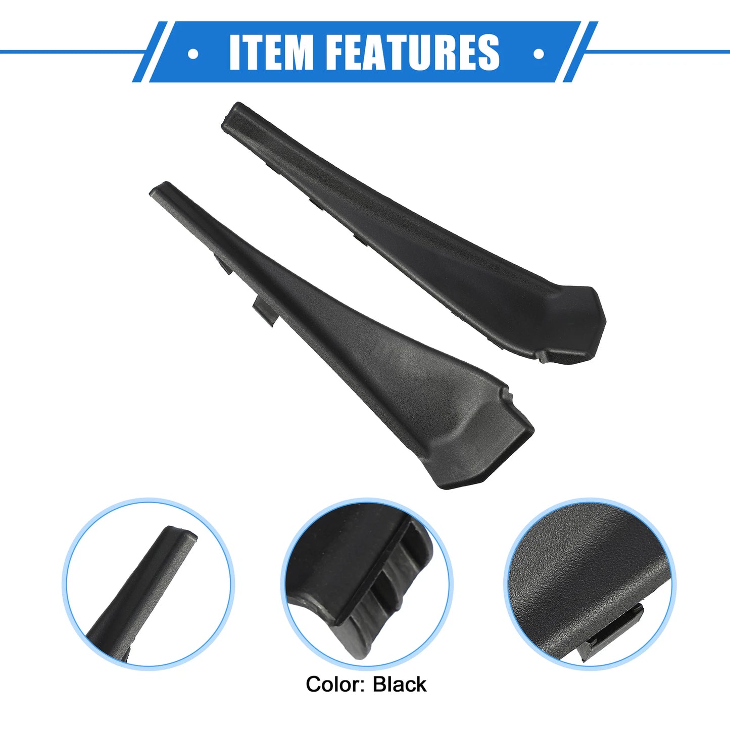 1 Pair Windshield Wrap Corner Trim for Nissan Rogue (2014–2020)