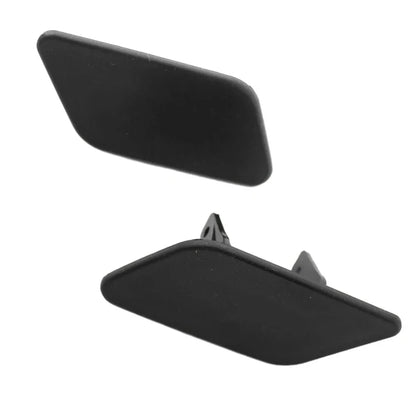 Headlight Washer Nozzle Cover Caps Black for BMW X3 (2011-2014)