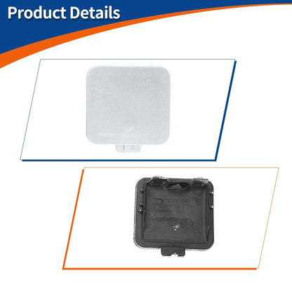 Tow Hook Cover for BMW 525i 530i Silver Tone
