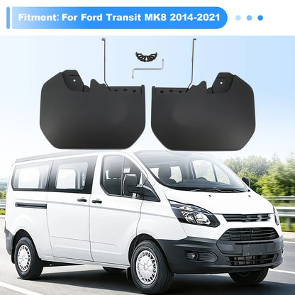 Set of 2 Front Left & Right Mud Flaps 1820757 1820756 for Ford Transit MK8 (2014–2021)