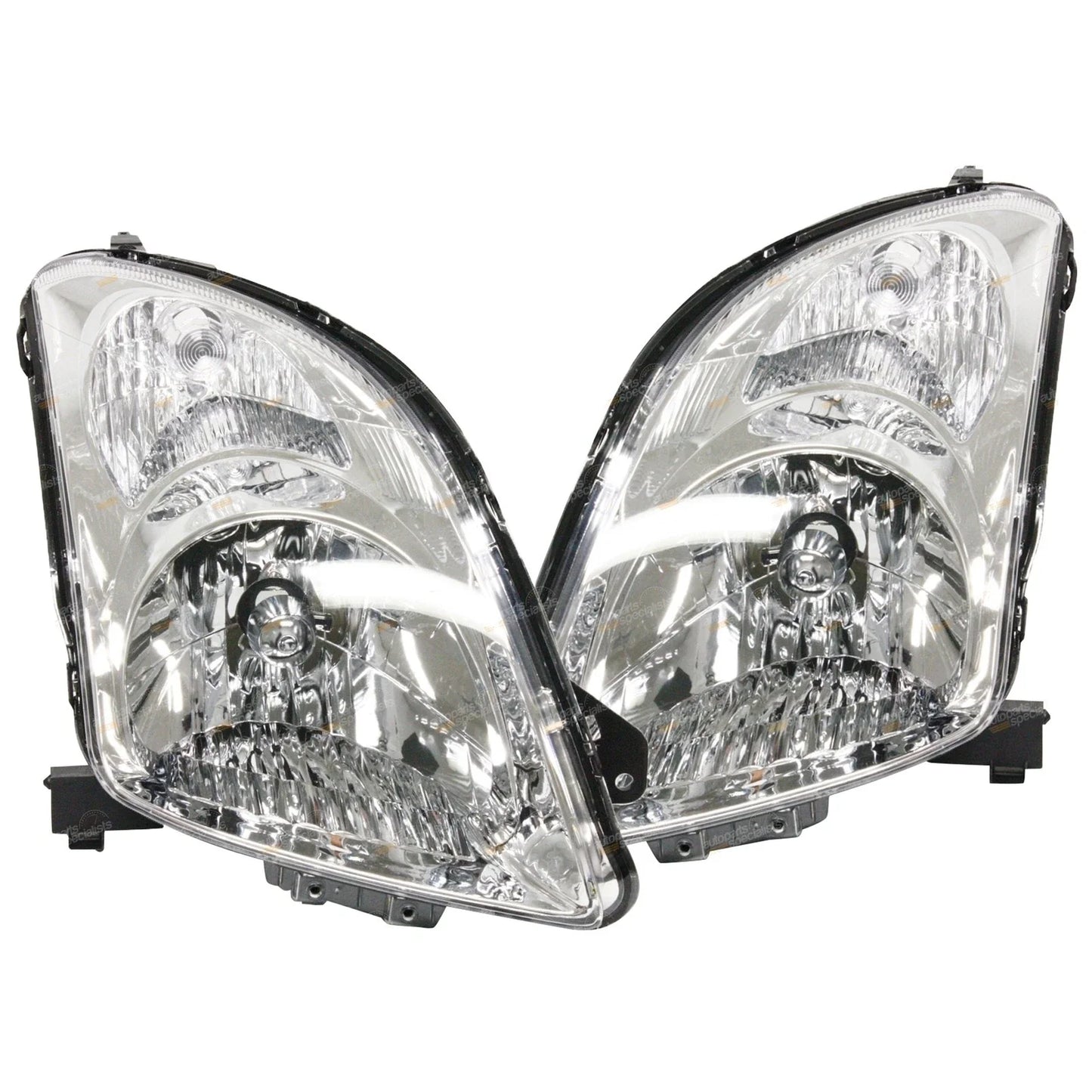 Pair Chrome Headlights for Suzuki Swift Hatch (2005 - 2010)