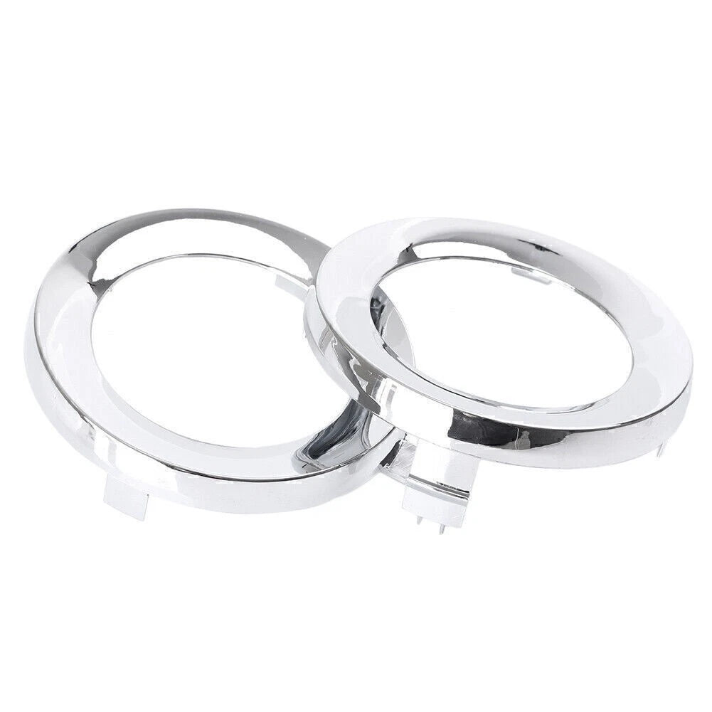 Set of 2 Front Fog Light Lamp Cover Trim Rings for Subaru Forester (2009–2013) Chrome
