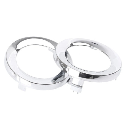 Set of 2 Front Fog Light Lamp Cover Trim Rings for Subaru Forester (2009–2013) Chrome