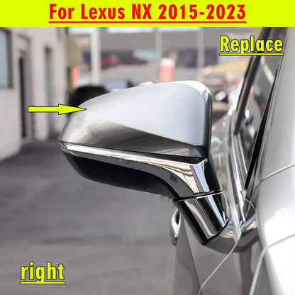Gloss Silver / Right Side / Rearview Mirror Cover for Lexus NX (2015–2023)