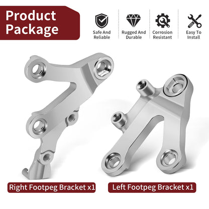 Front Foot Peg Bracket for Kawasaki Ninja ZX-6R ZX-9R ZZR600 (1998–2008)