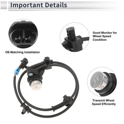ABS Wheel Speed Sensor for Chevrolet Avalanche 1500 (2004-2006)