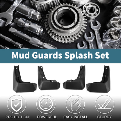 Set of 2 Mud Flaps Splash Guards for Toyota bZ4X (2022–2023)