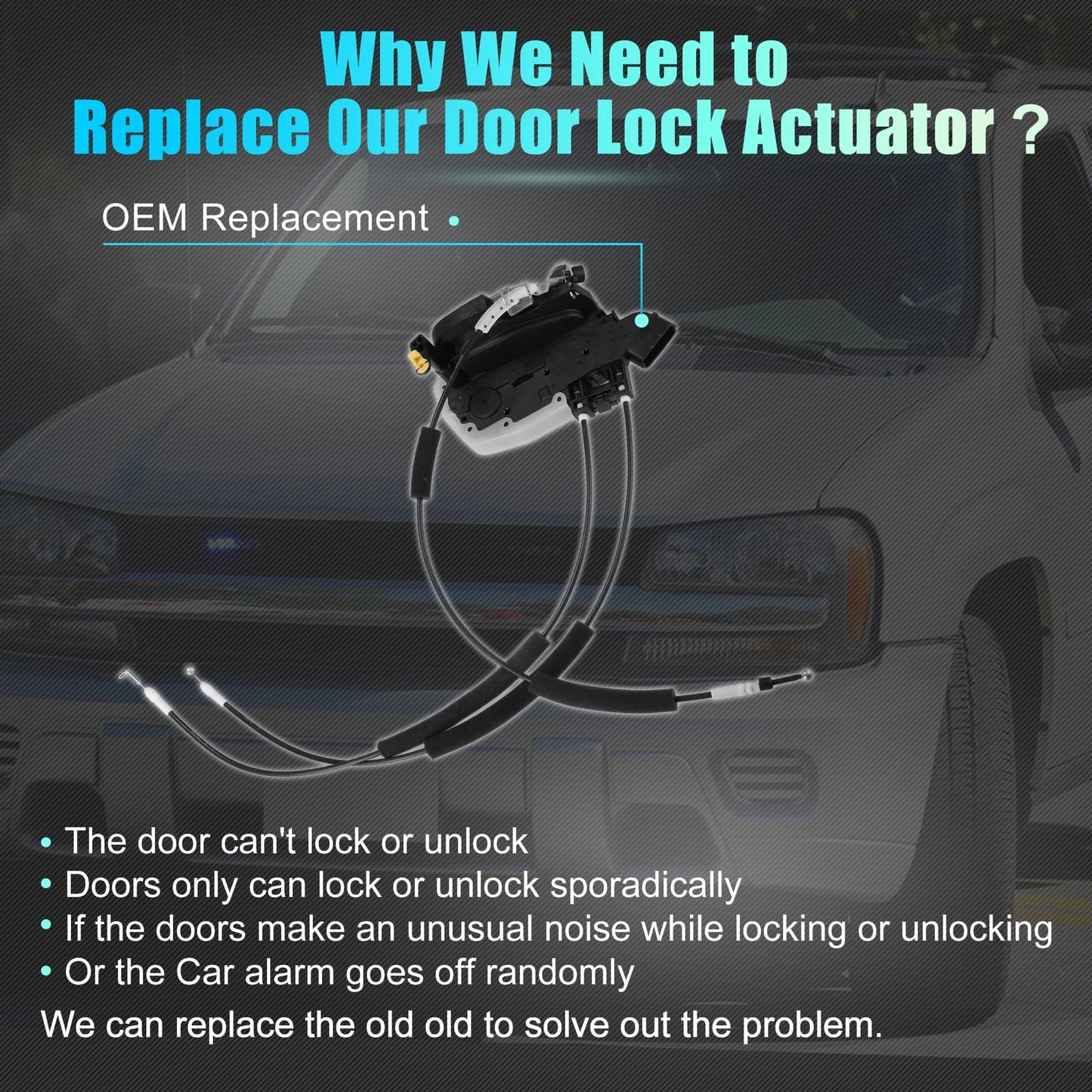 Front Left Door Latch Lock Actuator Motor for Nissan Sentra (No. 80501ET90A)