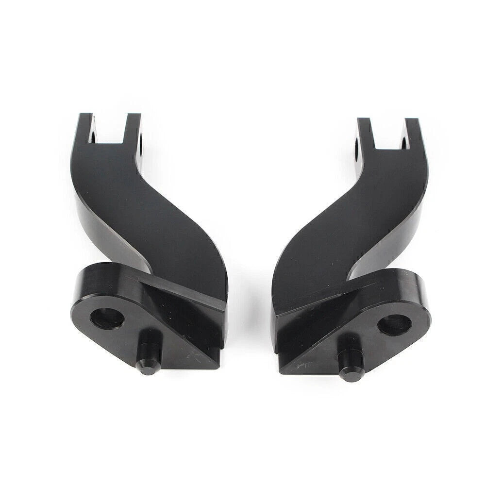 Passenger Rear Foot Peg Mount Kit for Harley Davidson Touring FLHT (1993–2016) Black