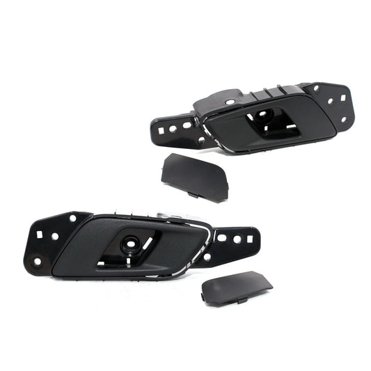 Set of 2 Black Front Inside Door Handles for Ford Ranger T6 (2012–2020)