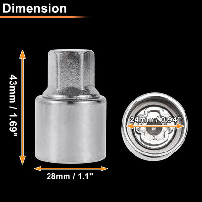 322 Wheel Lock Lug Nut for Mercedes-Benz (Locking Nut Key Socket)