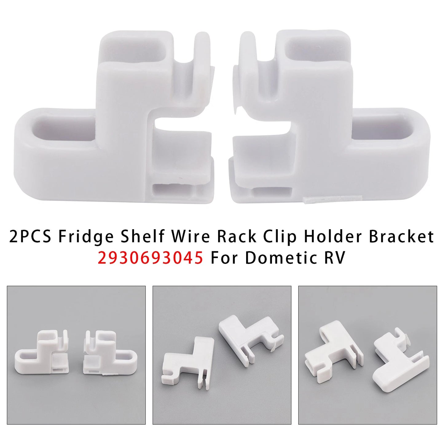 2X Fridge Shelf Wire Rack Clip Holder Bracket 2930693045 for Dometic RV A